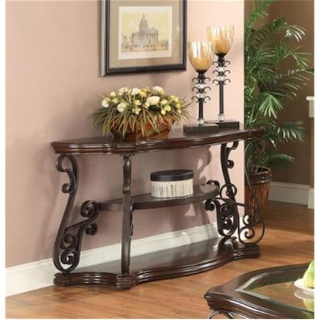 Designed To Furnish L-Occassionals-Sofa Table Dark Brown DE721169