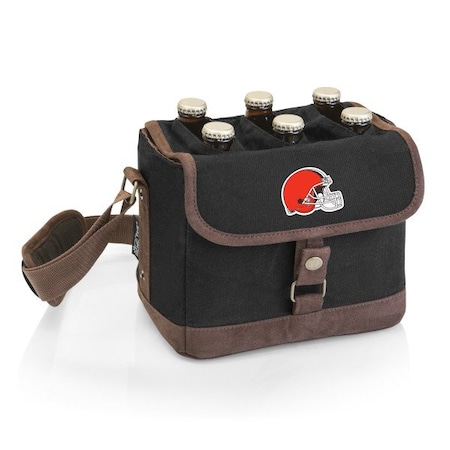 Picnic Time Family Of Brands NFL Cleveland Browns - Beer Caddy Cooler Tote with Opener 762-00-311-084-2