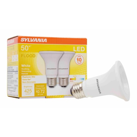 Ledvance/ Sylvania LEDPAR 20, 4.5W, 82CRI, 425 Lumen, 3000K, 11000 life LED4.5PAR20830FL4510YVRP2 12/CS 2/SKU