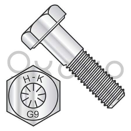 Oxoxo 7/16-14X1 1/4 Coarse Thrd Hex Cap Screw Grade 9 DFAR EcoGuard Gray/Silver 1,000 Hr Corrosion, 550PK 546205
