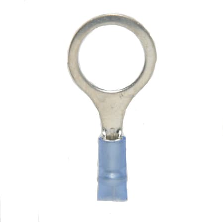 Hillsdale Terminal Ring Terminal, 1/2 in Stud Size, 14 AWG, 600 V, Nylon Insulated, 500 PK 30104
