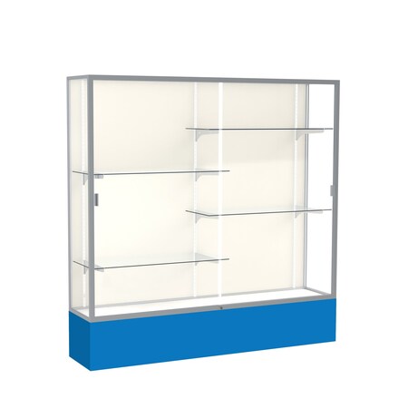 Ghent Spirit Floor Display Case 72x72x16, Plaque, Satin 376PB-SN-RY