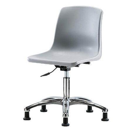 Blue Ridge Ergonomics Gray Polypropylene Shell Chair SDHCH-CR-RG-GRY