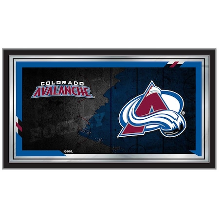 Holland Bar Stool Co Colorado Avalanche 15" x 26" Hockey Collector Mirror by Holland Bar Stool Company MColColAva