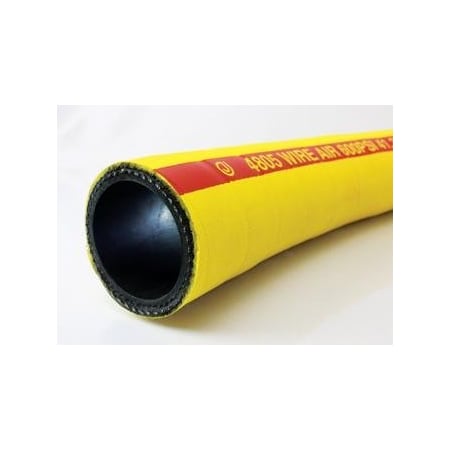 Jason Industrial 6in X 100ft WIRE REINFORCED, YELLOW AIR 600 PSI, SOLD IN 100 FOOT LENGTH INCREMENTS 4805-0600-100