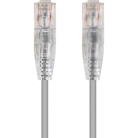 Monoprice Slimrun Cat6 Utp Cable-1Ft Gray 13519