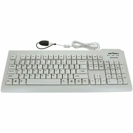 Sealshield SILVER SEAL MEDICAL GRADE KEYBOARD BACKLIT- QUICK CONNECT DISHWASHER SAFE & ANTI SSWKSV207G
