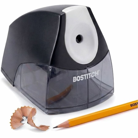 Bostitch Pencil Sharpener, Black, Plastic, Battery BOSEPS4BLK