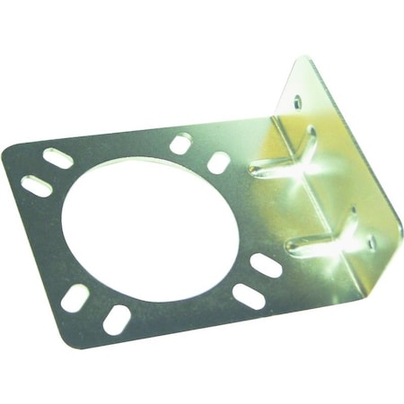 Us Hardware Connector Bracket, Stamped Steel, Mill, For: RV Trailer Connector Metal or Plastic RV-354C