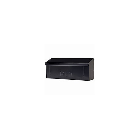 Gibraltar Mailboxes Townhouse Black Steel Horizontal Wall-Mount Mailbox THHB0001