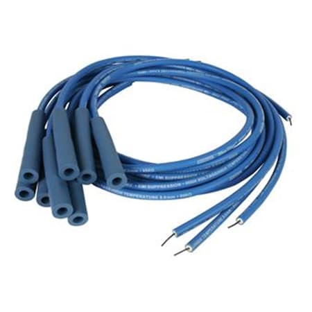 Moroso 73226 Blue Max Spiral Core Universal Fit Wire Set, Blue M28-73226