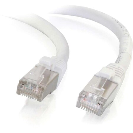 C2G 30FT CAT6 SNAGLESS STP CABLE-WHT 929