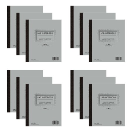 Roaring Spring Carbonless Lab Notebooks, 4x4 Grap, PK12 77645CS