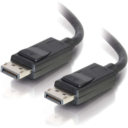 C2G 1FT DISPLAYPORT CABLE WITH LATCHES 8K UHD M/M - BLACK 54423