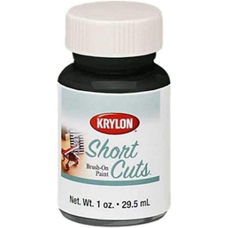 Krylon Short Cuts Black Flat 1 Fl. Oz. Hobby Paint SCB-028