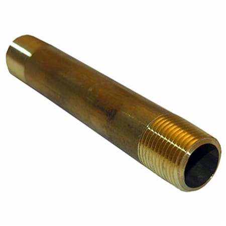 Tool 0.375 Male Pipe Thread x 4 Long Brass Nipple TO592392