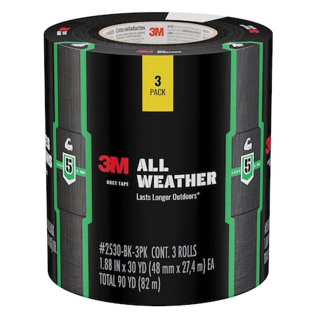 3M DuctTape, Gray, 30ydL, 1-7/8inW, PK3 46951