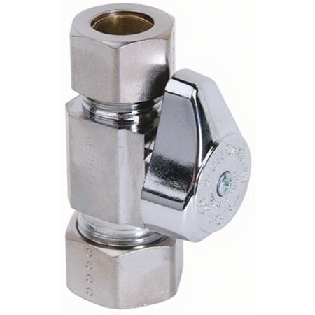 Pinpoint G2CR34X CD .63 x .5 in. Chrome Straight Valve PI879062