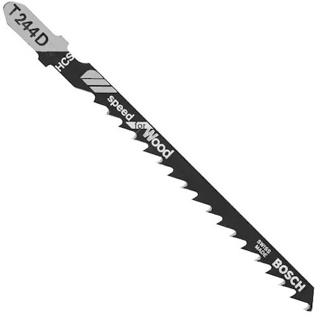 Bosch 4In 6TPI HCS Shank Jigsaw Blade, PK100 T244D100
