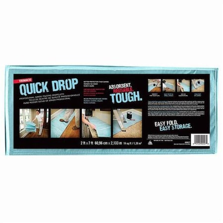 Trimaco 2ft x 7ft Trimaco 90027 Quick Drop Folding Drop Cloth 161135