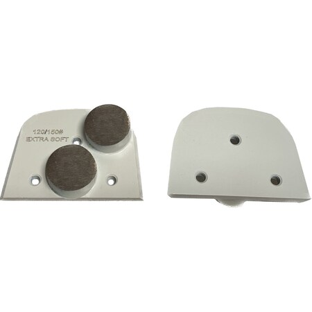 Vantage Product Diamond Grinding Disc for Lavina Grinders, 2 Round Segment, 120 Grit, Extra Soft Bond M-LAV-2R120-XS