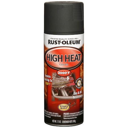 Automotive 12 Oz Rust-Oleum Brands Black High Heat Enamel Paint 248903