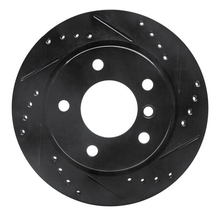 Dynamic Friction Co DFC Brake Rotor - Drilled and Slotted - Black 633-31042R