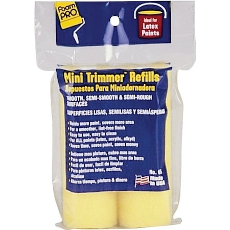Foampro Trimmer Refill, 3/8 in Thick Nap, 4 in L, Foam Cover 65