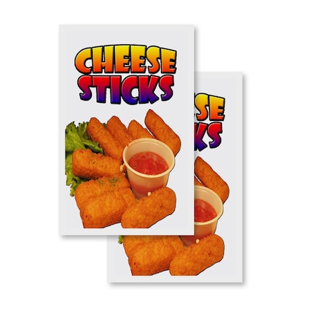 Signmission Cheese Sticks, Vinyl Decals Only 24 Inch x 36 Inch, Vinyl Decal, 2PK DSB-2436-2PACK-Cheese Sticks