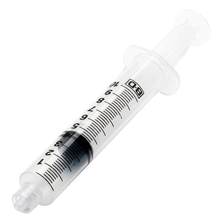 Weller Dispensing Syringe, 10 mL, Manual, Luer Lock, Plastic, Translucent, PK15 M10LLASSM