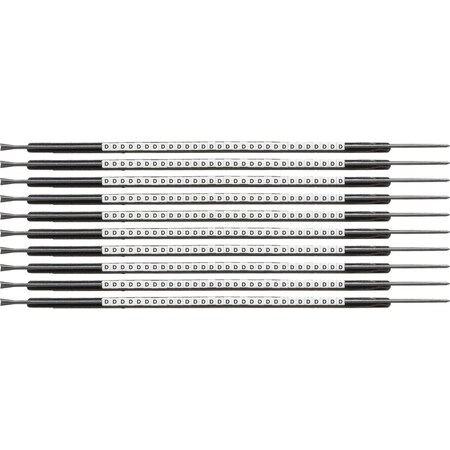 Brady ClipSleeve Wire Markers Size 05 Nylon 22 AWG - 20 AWG, D Pack of 300 Each, 300PK SCN05-D