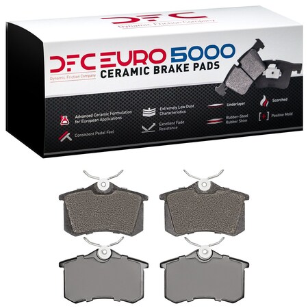 Dfc 5000 Euro Ceramic Disc Brake Pad Set, 1600-0340-00