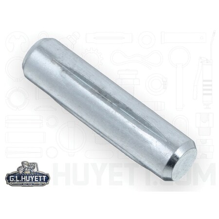 Huyett Type U Grooved Pin, Zinc Plated Low Carbon Steel, 0.188 in Dia x 0.185 in Small End Dia x 0.750 in L GP-0187-0750-U