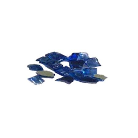 Dagan 0.5 in. Reflective Fire Glass, Diamond Blue RG-DIABLUE