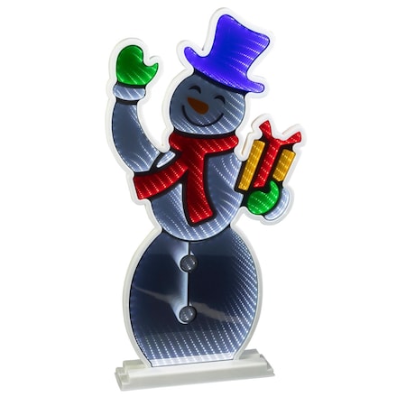 Celebrations LED Infinity Snowman 31 in. Yard Decor 22-09005A