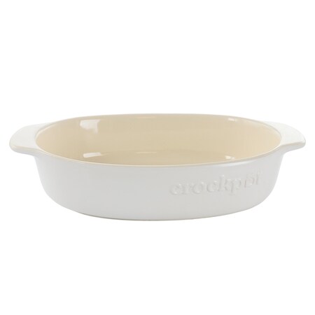 Crock-Pot Crock Pot Artisan 2.5 Quart Oval Stoneware Casserole in White 136634.01