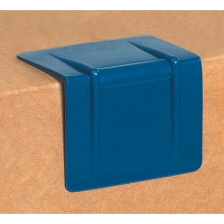 Partners Brand Plastic Strap Guards, 2 1/2" x 2", Blue, PK1000 SPP252B