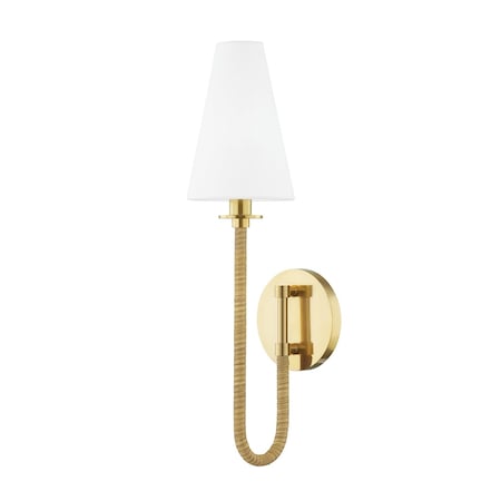Hudson Valley Lighting Ripley 1 Light Wall Sconce 4.75 In. Aged Brass 8700-AGB