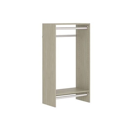 Easy Track Double Hang Closet Kit, Weathered Grey 680099-CG