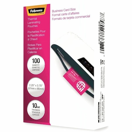 Fellowes LAMINATING POUCHES BUSINESS CARD 10MIL 52058