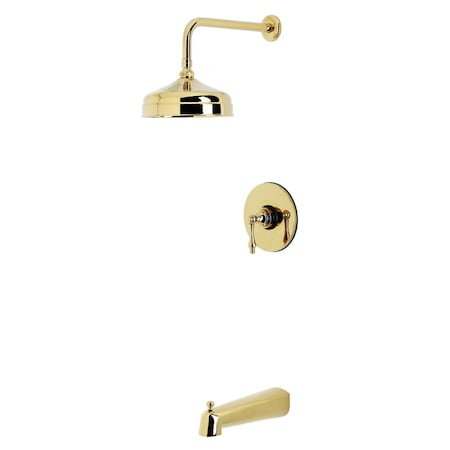 Kingston Brass Single-Handle Pressure Balanced Tub and Shower Faucet, Polished Brass KB6332AL
