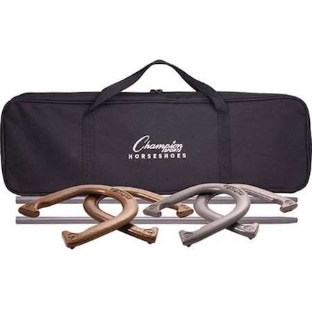 Champion Sports Deluxe Steel Horseshoe Tournament Set CG205