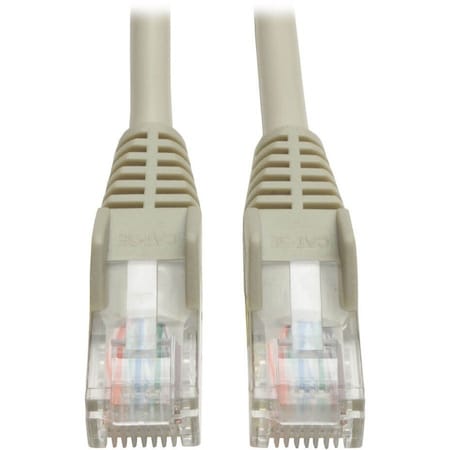 Eaton Tripp Lite Series Cat5e 350 MHz Snagless Molded UTP Ethernet Cable RJ45 M/M, PoE - Gray, 10 N001-010-GY