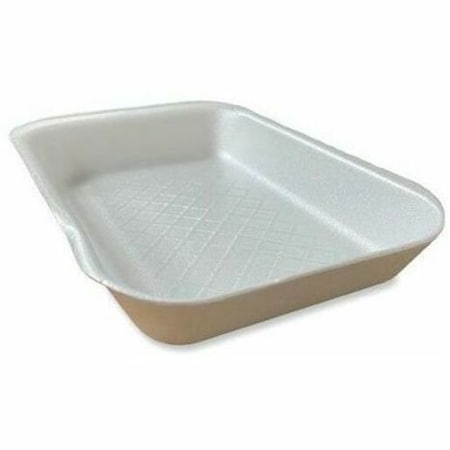 Gen Meat Trays, No 2D, 8.56 x 6.1 x 1.2, White, 500PK 2DWH