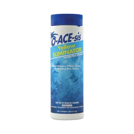 O-Ace-Sis 2 lbs Yellow Eliminator Algaecide, 12PK 8191793