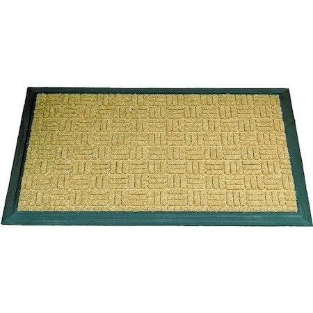 Simple Spaces Door Mat, 30 in L, 18 in W, Non-Woven Surface 06ABSHE-09-3L18