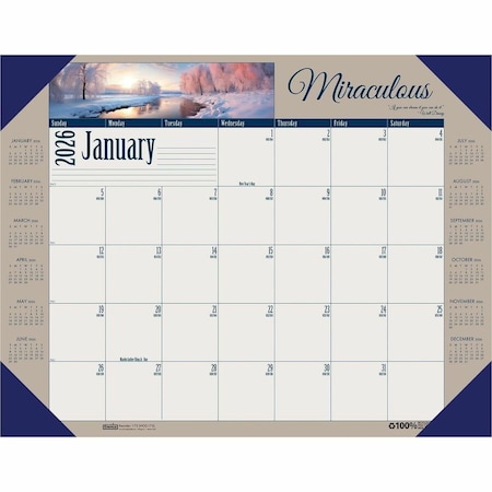 House Of Doolittle Earthscapes Monthly Desk Pad Calendar, Motivational Photos, 22 x 17, 12-Month (Jan-Dec): 2025 HOD175
