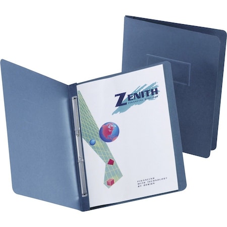 Tops Business Forms Oxford, Paper Report Cover, Large 2 Prong Fastener, Letter, 3in Capacity, Dk Blue, 25PK 5730123