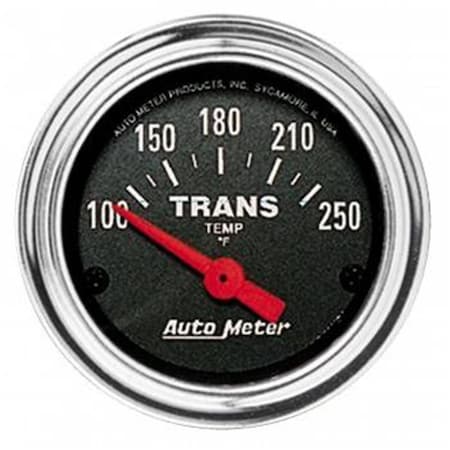 Auto Meter 2552 Traditional Chrome Electric Transmission Temperature Gauge - 2.06 in. ATM2552