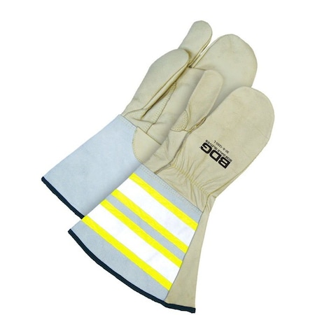 Bdg Leather Mitts, Gauntlet, L Sz, PR 50-9-1280-L